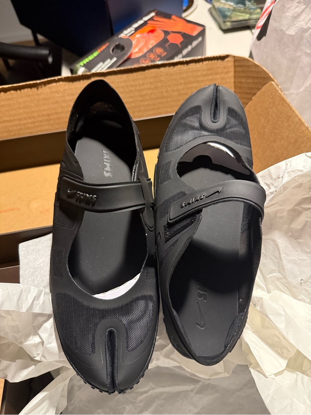 SKIMS Black Athletic Mary Jane Sneakers